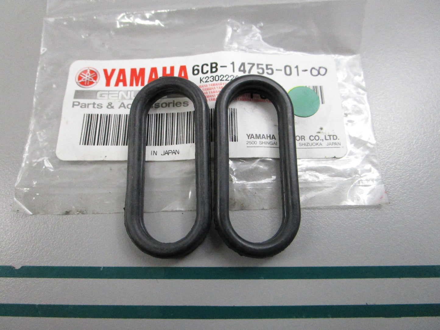 NEW OEM (LOT OF 2) 6CB-14755-01-00 Yamaha Silencer Gasket 0810