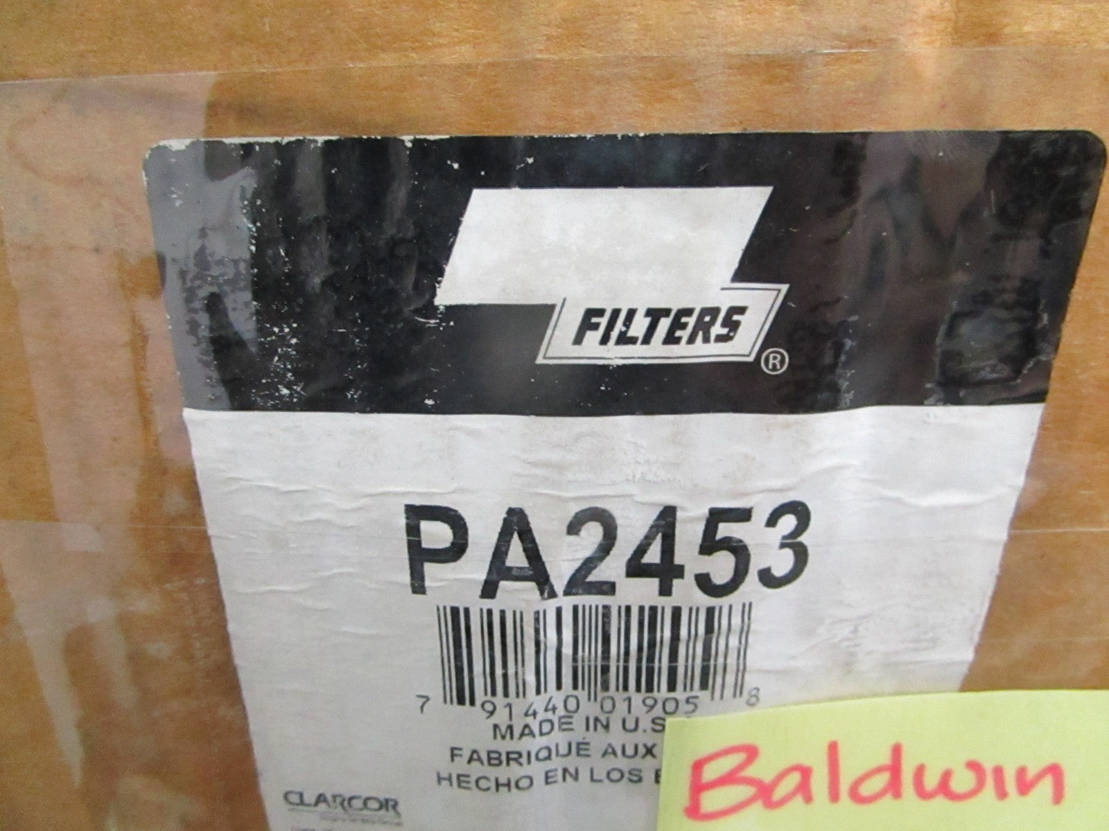 NEW PA2453 Baldwin Air Filter Rep: 1W-3637 3I-0793 251-5886 CAT 0820