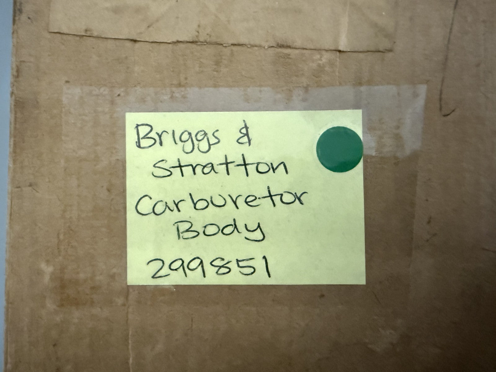 NEW OEM 299851 Briggs & Stratton Carburetor Body 0820