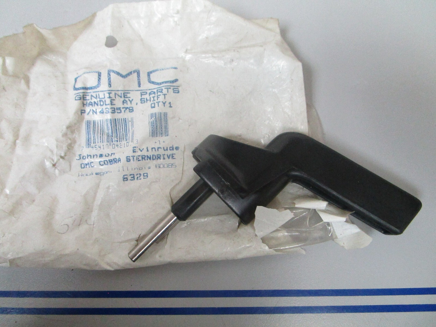 *NEW OEM* 0810 OMC Johnson Evinrude Shift Handle Assembly 433579 0433579