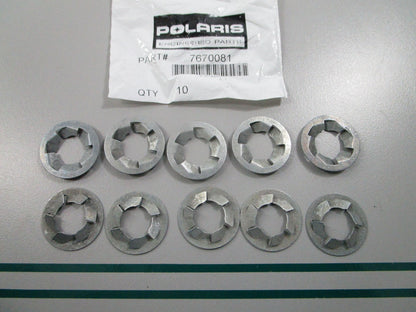 NEW OEM (LOT OF 10) 7670081 Polaris Push Nut 0810