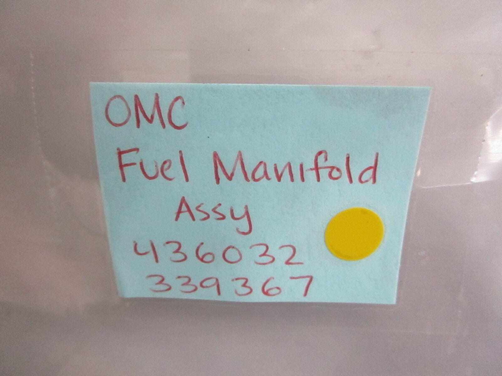 *NEW OEM* 0820 OMC Johnson Evinrude Fuel Manifold Assy 436032 0436032 339367