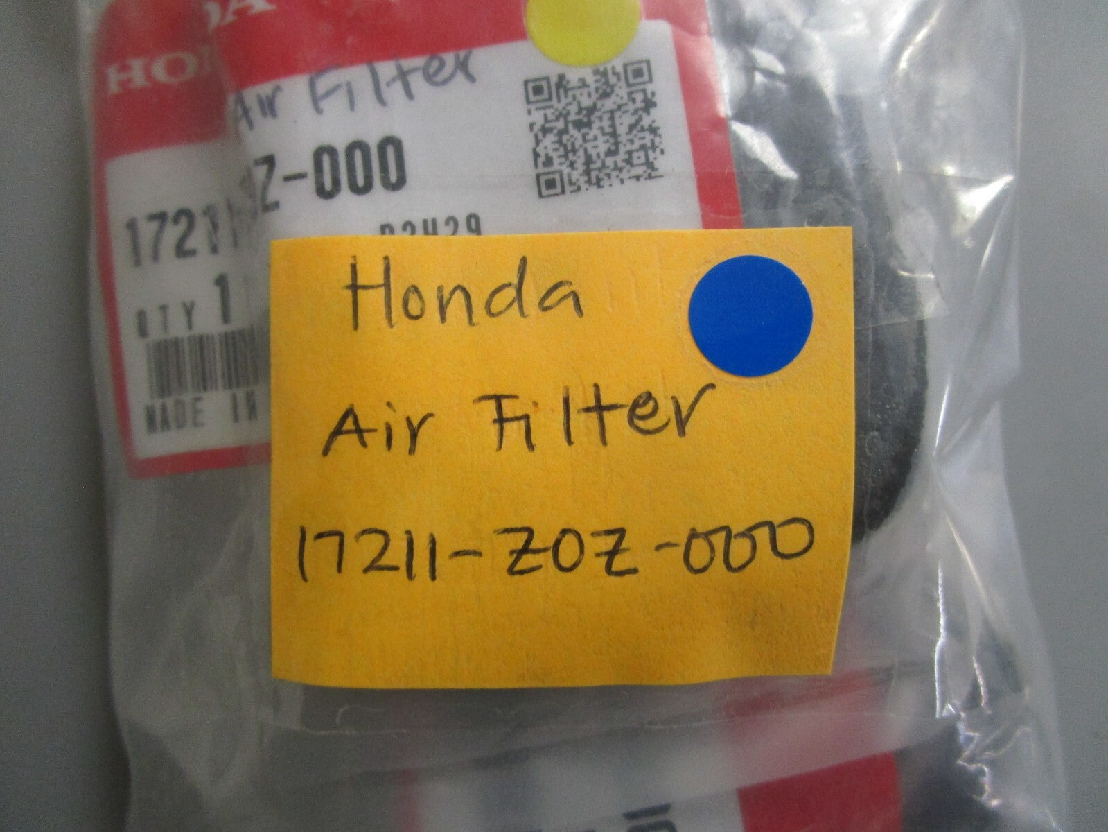 *NEW OEM* (LOT OF 2) 0810 Honda Air Filter 17211-Z0Z-000