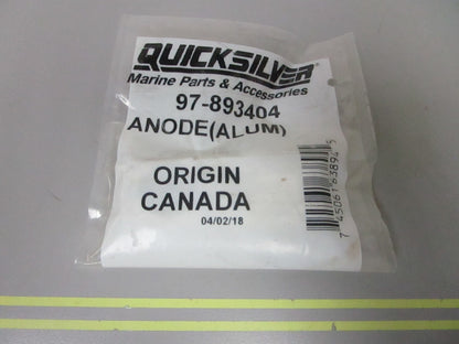 *NEW OEM* 0810 Mercury Quicksilver Aluminum Anode 97-893404