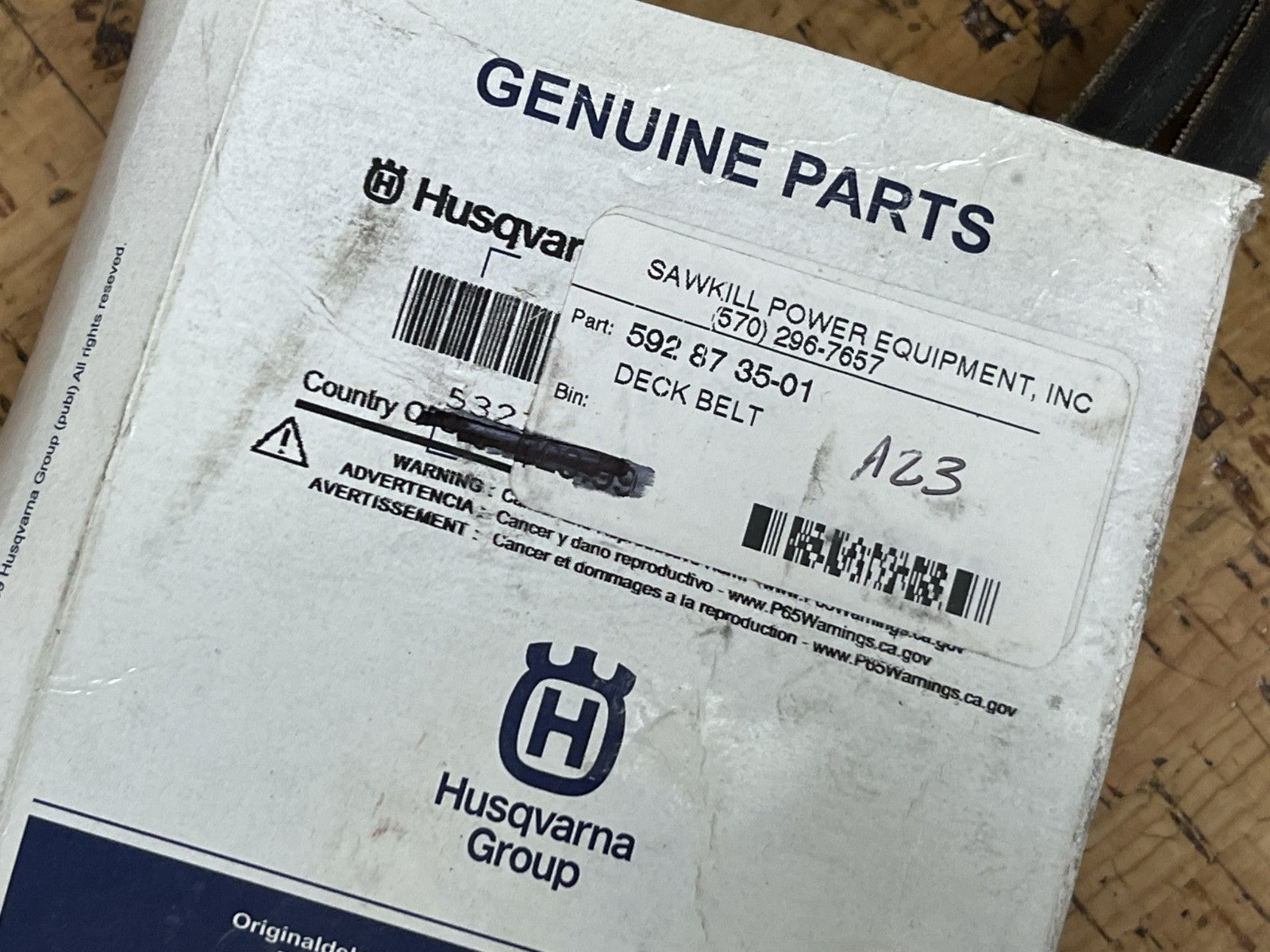 *NEW OEM* 0670 Husqvarna Drive Belt 5928735-01 592 87 35-01