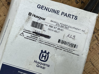 *NEW OEM* 0670 Husqvarna Drive Belt 5928735-01 592 87 35-01