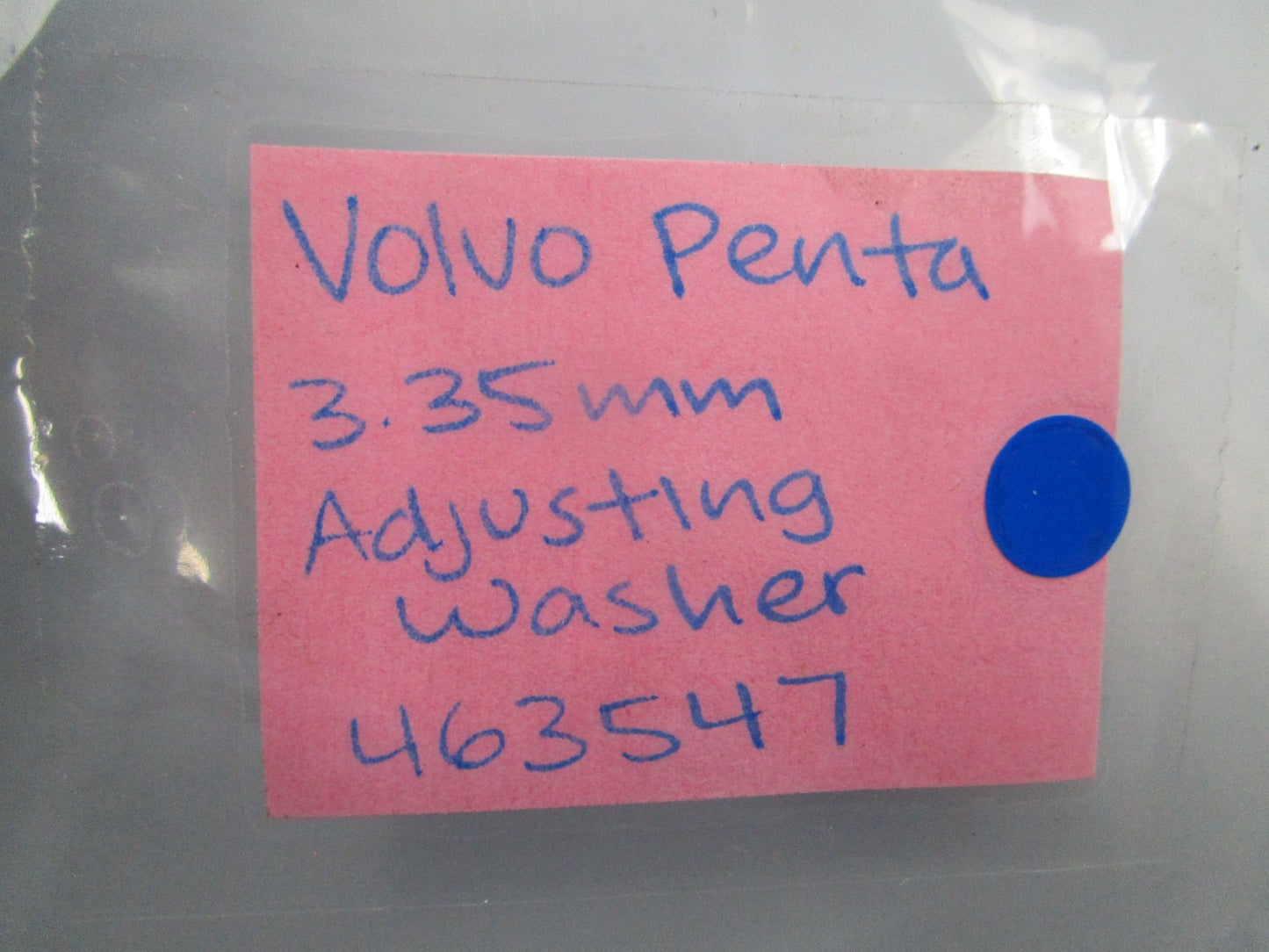 NEW OEM (LOT OF 2) 463547 Volvo Penta 3.35mm Adjusting Washer 0810