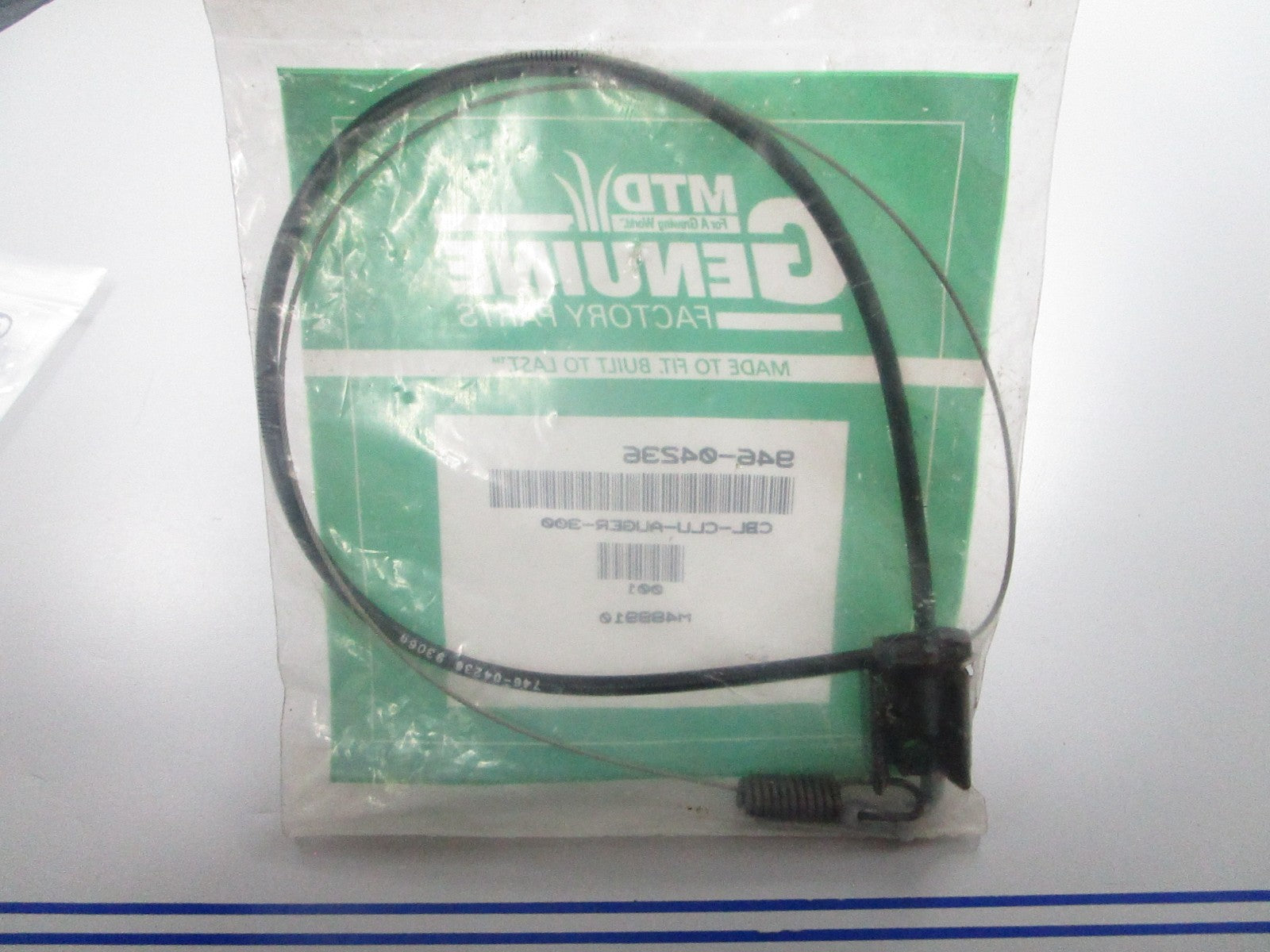 *NEW OEM* 0810 MTD Auger Clutch Cable 946-04236