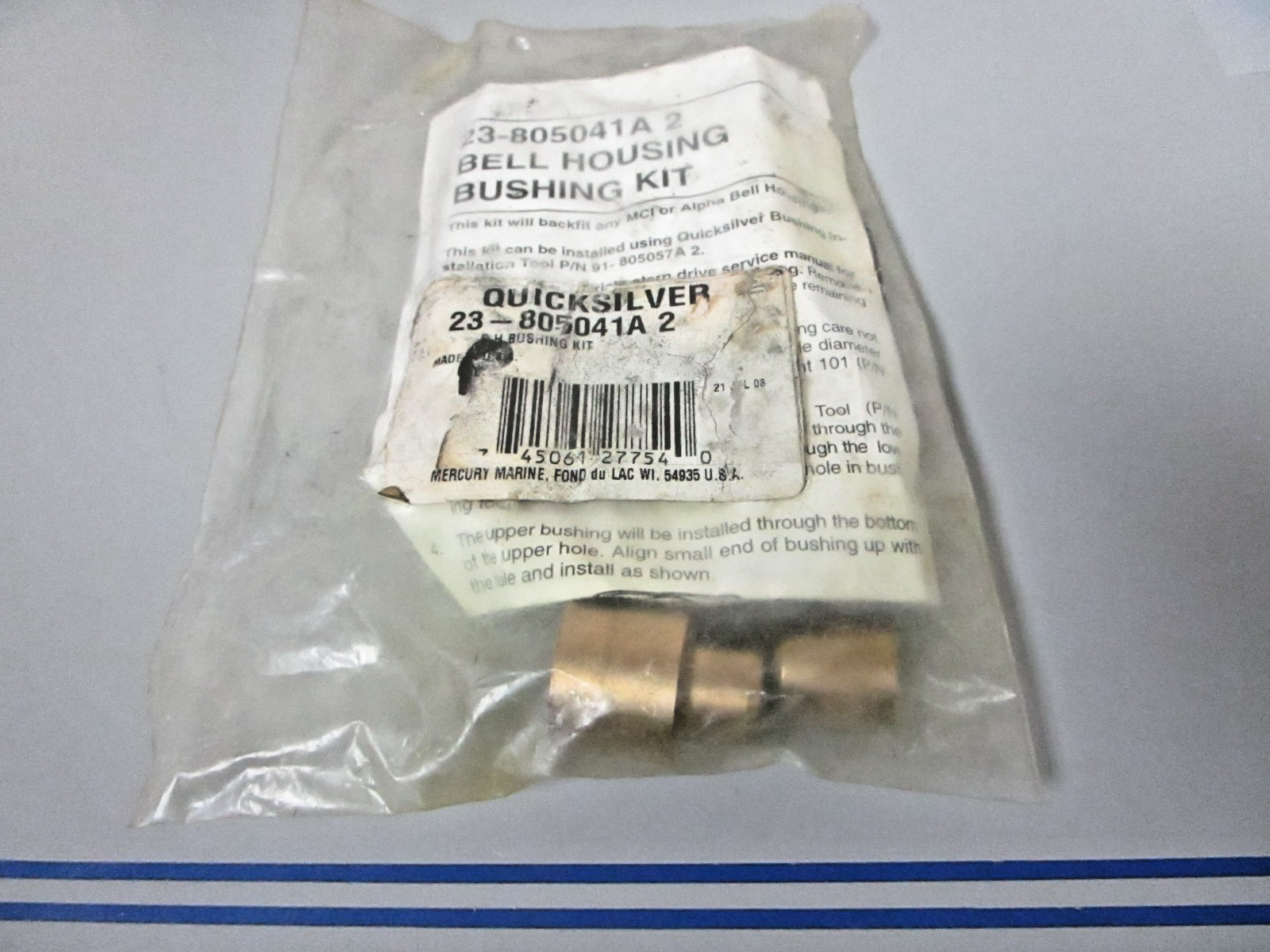 NEW OEM Mercury Mercruiser 23-805041A2 Bell Housing Bushing Kit 0720