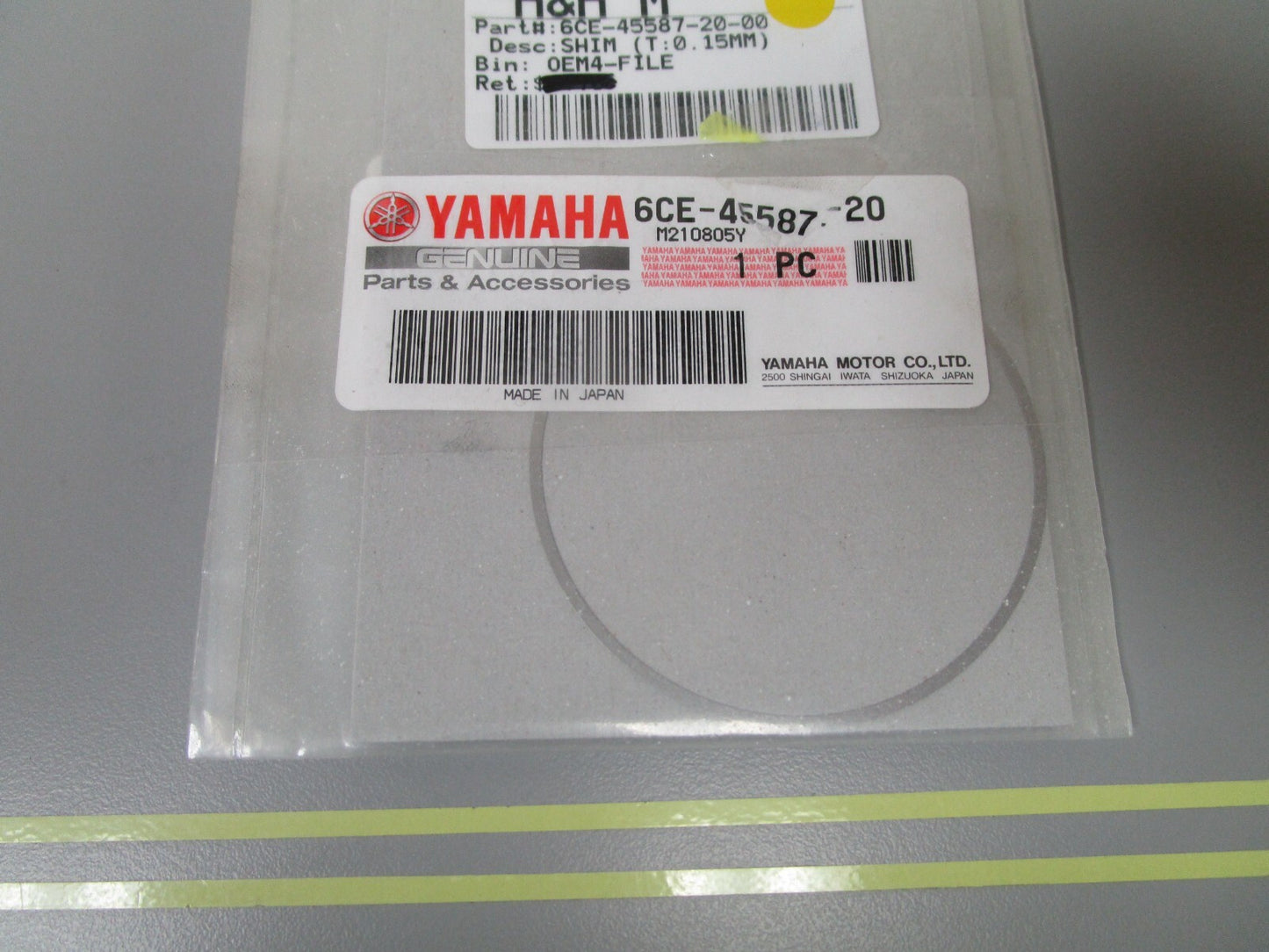 *NEW OEM* 0810 Yamaha (T:0.15MM) Shim 6CE-45587-20-00