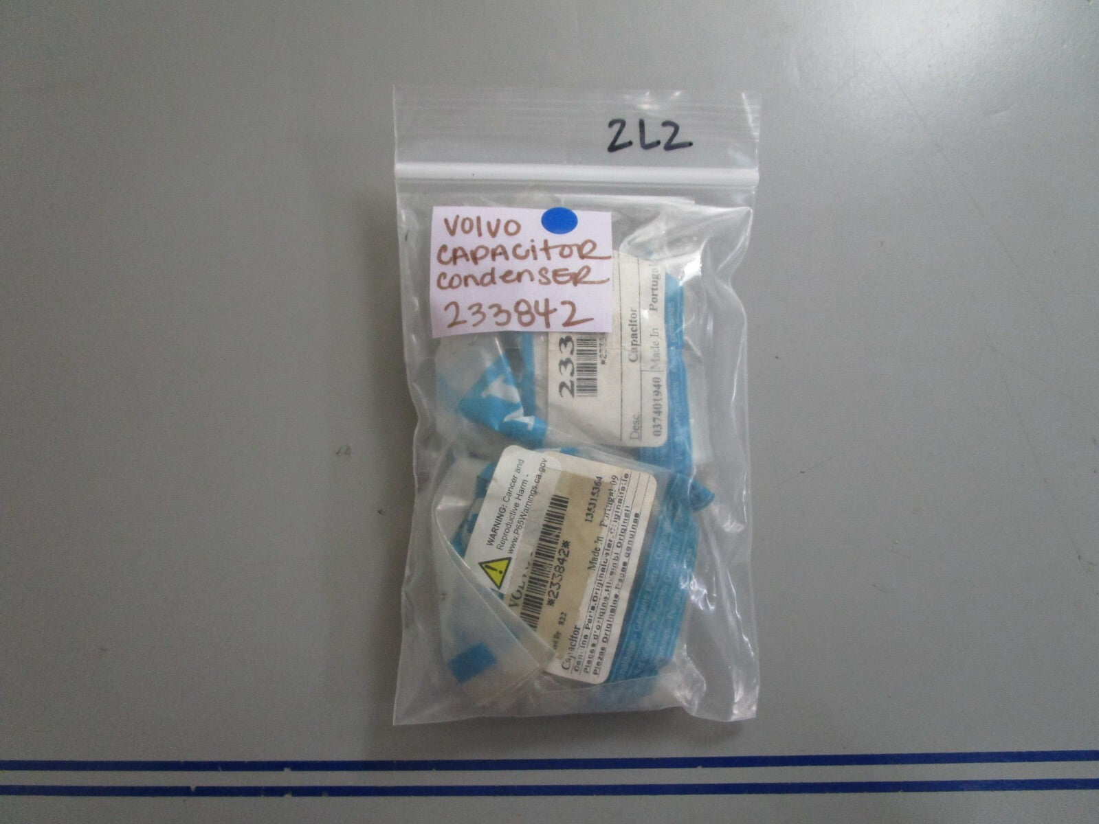 *NEW OEM* (LOT OF 2) 0810 Volvo Penta Capacitor Condenser 233842