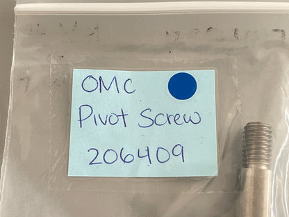 *NEW OEM* 0810 OMC Johnson Evinrude Pivot Screw 206409 0206409
