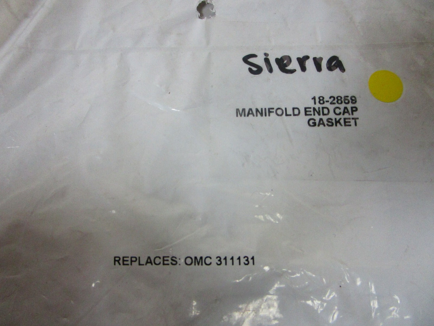 *NEW* 0810 Sierra 18-2858 Manifold End Cap Gasket Replaces: OMC 31131 031131