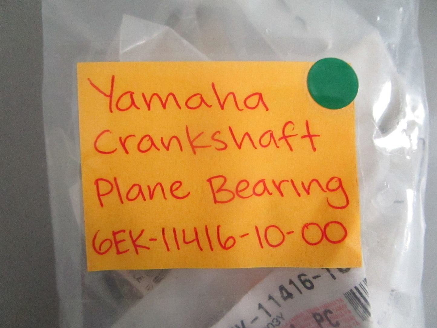 NEW OEM 6EK-11416-10-00 Yamaha Crankshaft Plane Bearing 0820