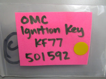 *NEW OEM* 0810 OMC Johnson Evinrude Ignition Key KF77 501592 0501592