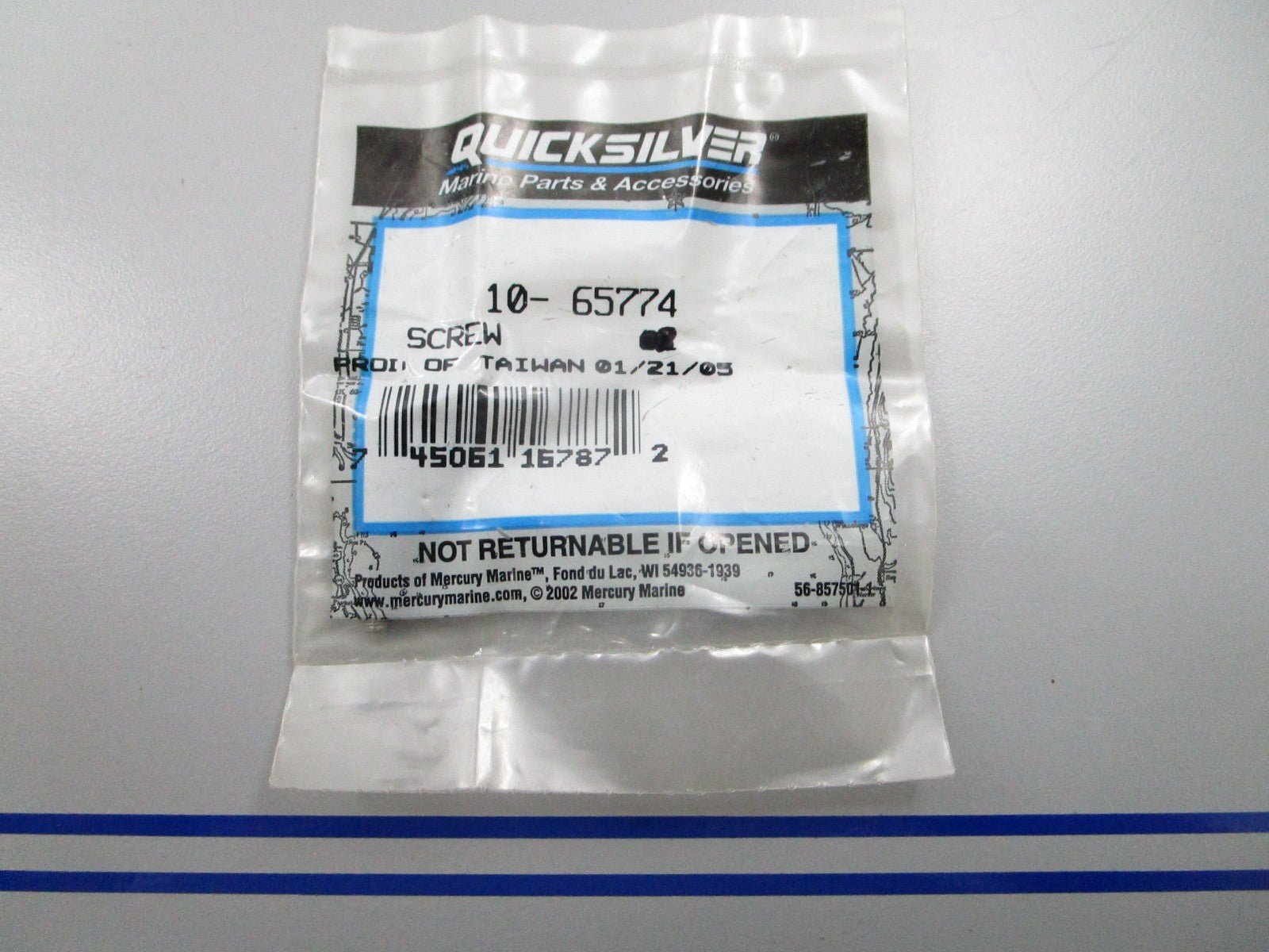 *NEW OEM* (LOT OF 2) 0810 Mercury Quicksilver Screw 10-65744