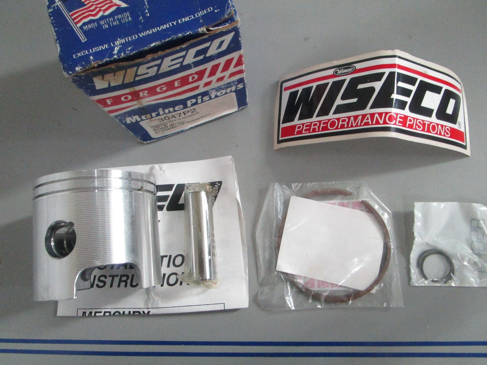 NEW 3047P2 Wiseco Piston Kit For Mercury 0820