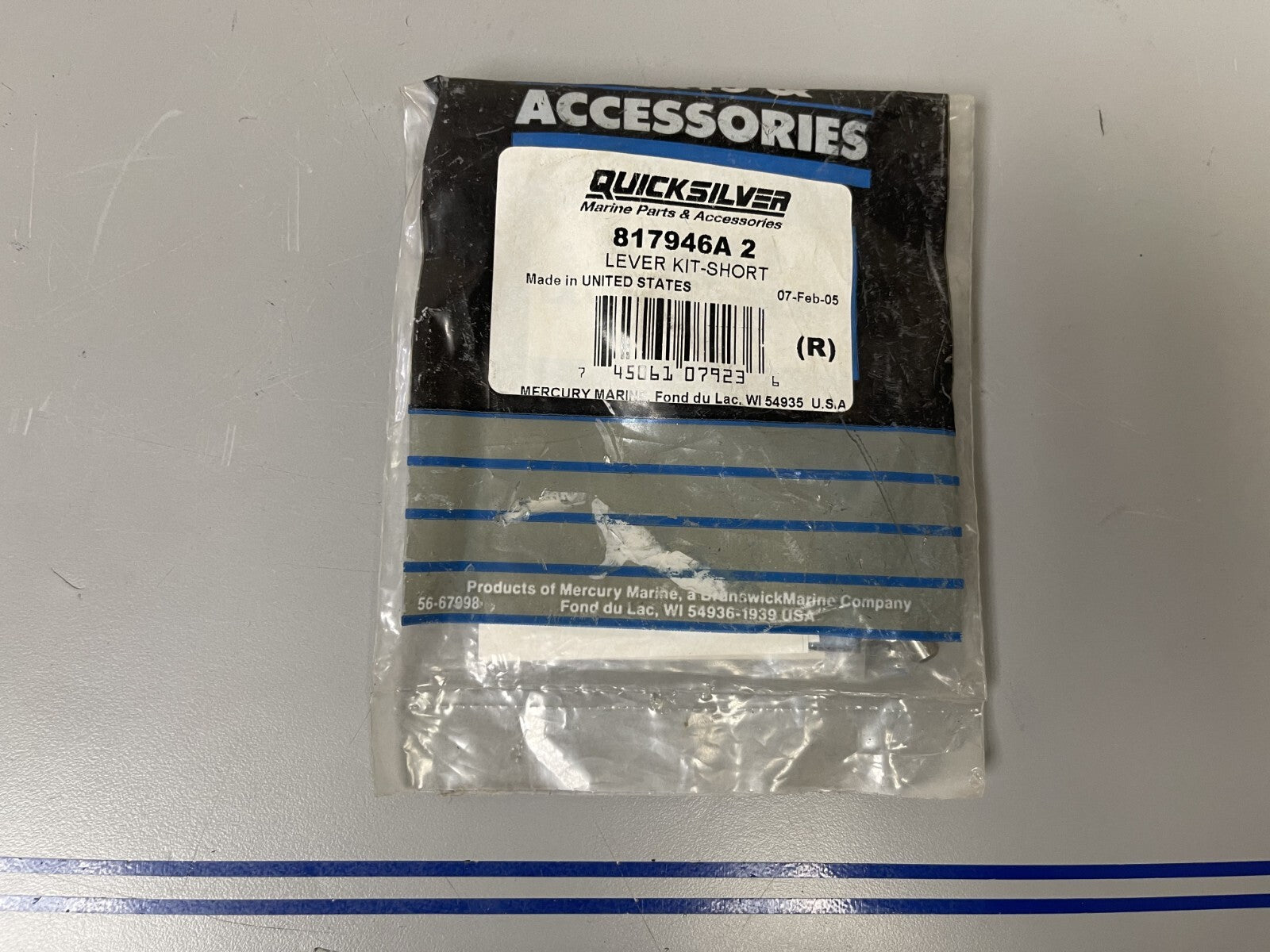 *NEW OEM* 0670 Mercury Quicksilver Short Lever Kit 817946A2
