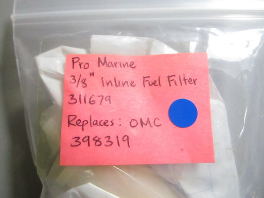 *NEW* 0810 Pro Marine 3/8" Inline Fuel Filter 311679 Replaces: OMC 398319