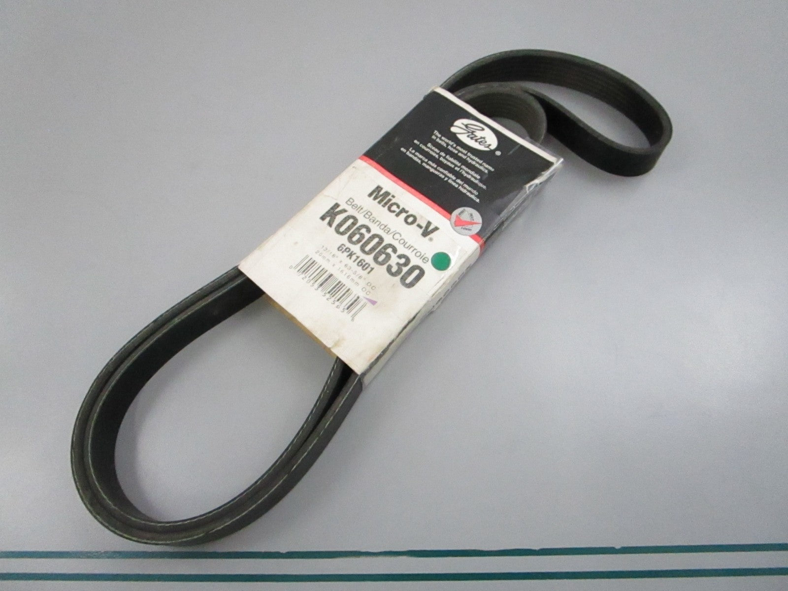 Gates K060630 Micro-V Serpentine Belt 6-Rib 63.04in NEW 0810