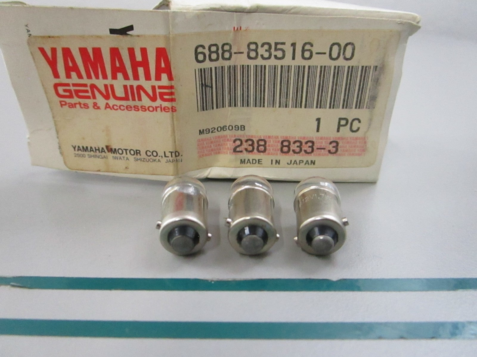 NEW OEM (LOT OF 3) 688-83516-00-00 Yamaha Bulb 0810