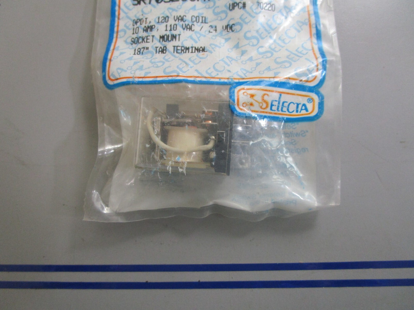 *NEW* 0810 Selecta Switch DPDT 120 VAC Relay SR70S200A7