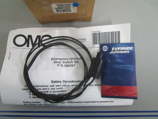 *NEW OEM* 0820 OMC Johnson Evinrude Stop Switch Kit 585133 0585133