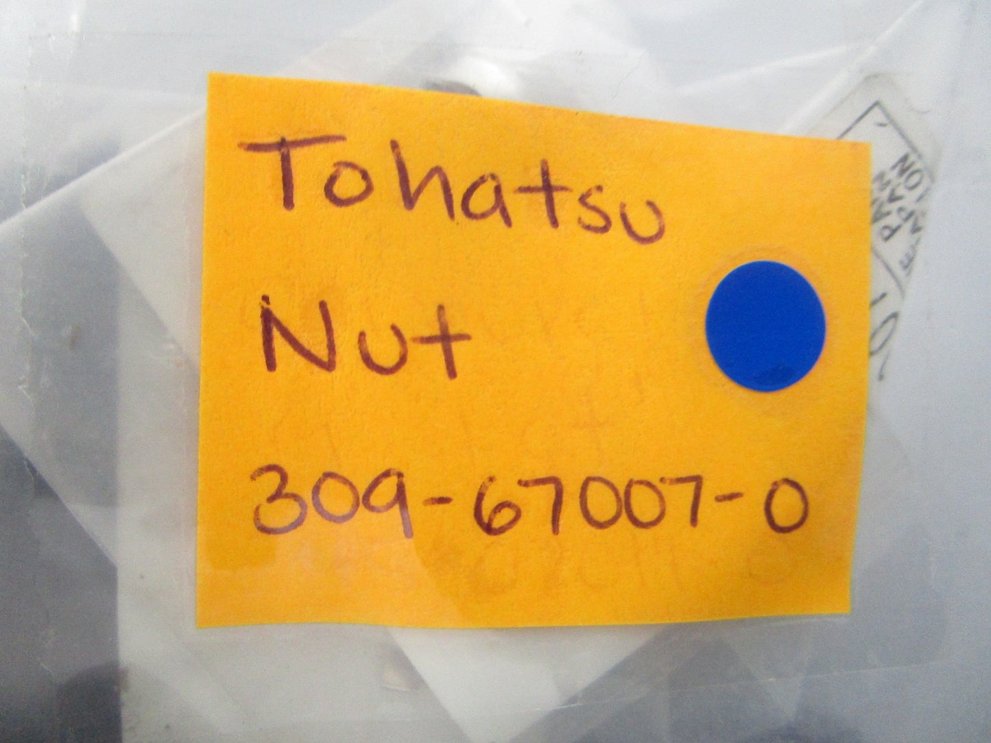 NEW OEM (LOT OF 3) 309-67007-0 309670070 Tohatsu Nut 0810