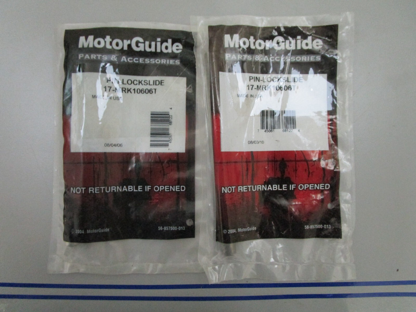 *NEW OEM* (LOT OF 2) 0810 Mercury MotorGuide Lock Slide Pin 17-MRK10606T