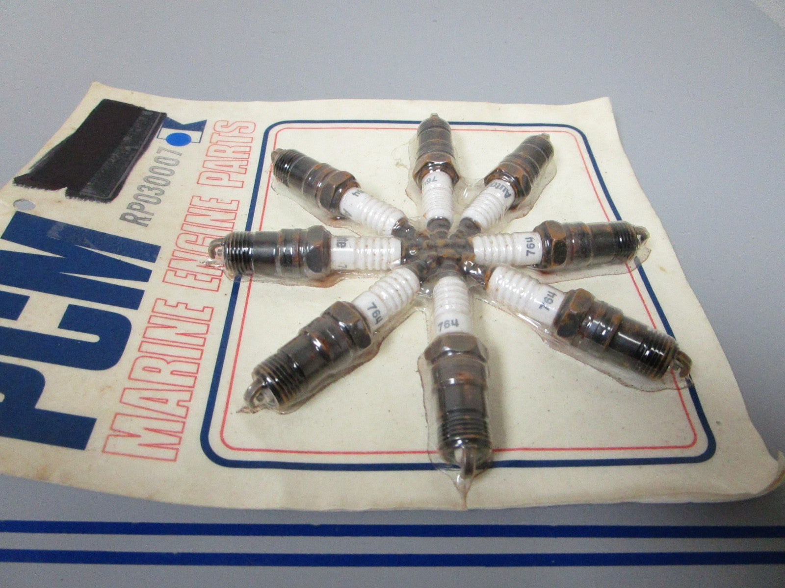 NEW OEM RP030007 Pleasure Craft Marine PCM Autolite #764 Spark Plug Set 0720