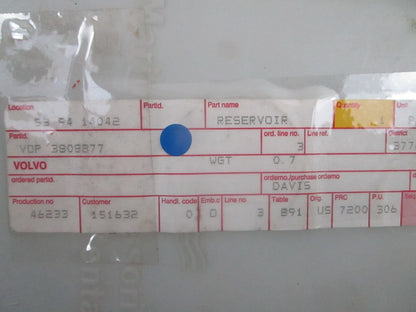 *NEW OEM* 0720 Volvo Penta Reservoir 3808877