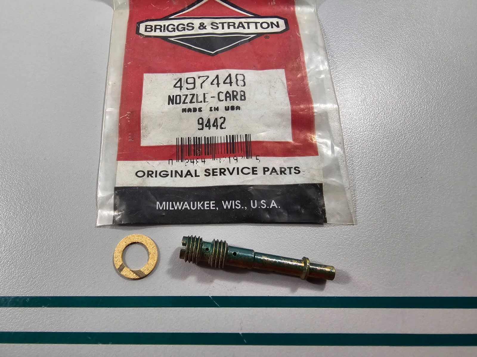 NEW OEM 497448 Briggs & Stratton Carb Nozzle 0810