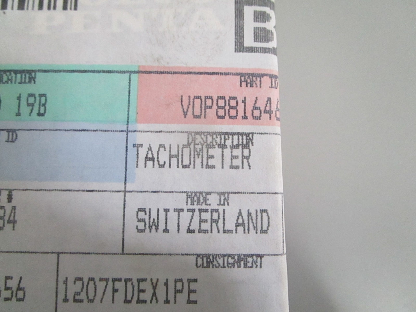 NEW OEM 881646 Volvo Penta Tachometer 0820