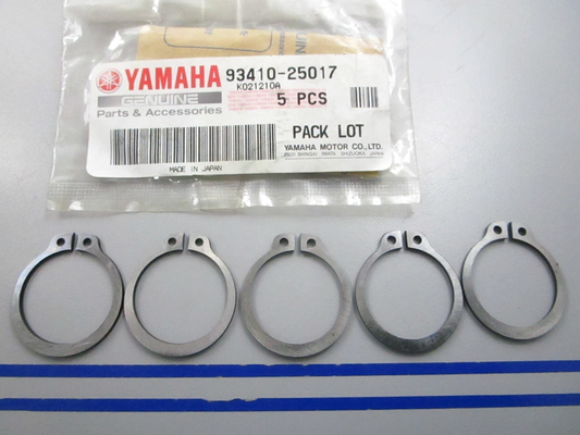 NEW OEM (LOT OF 5) 93410-25017-00 Yamaha Circlip 0810