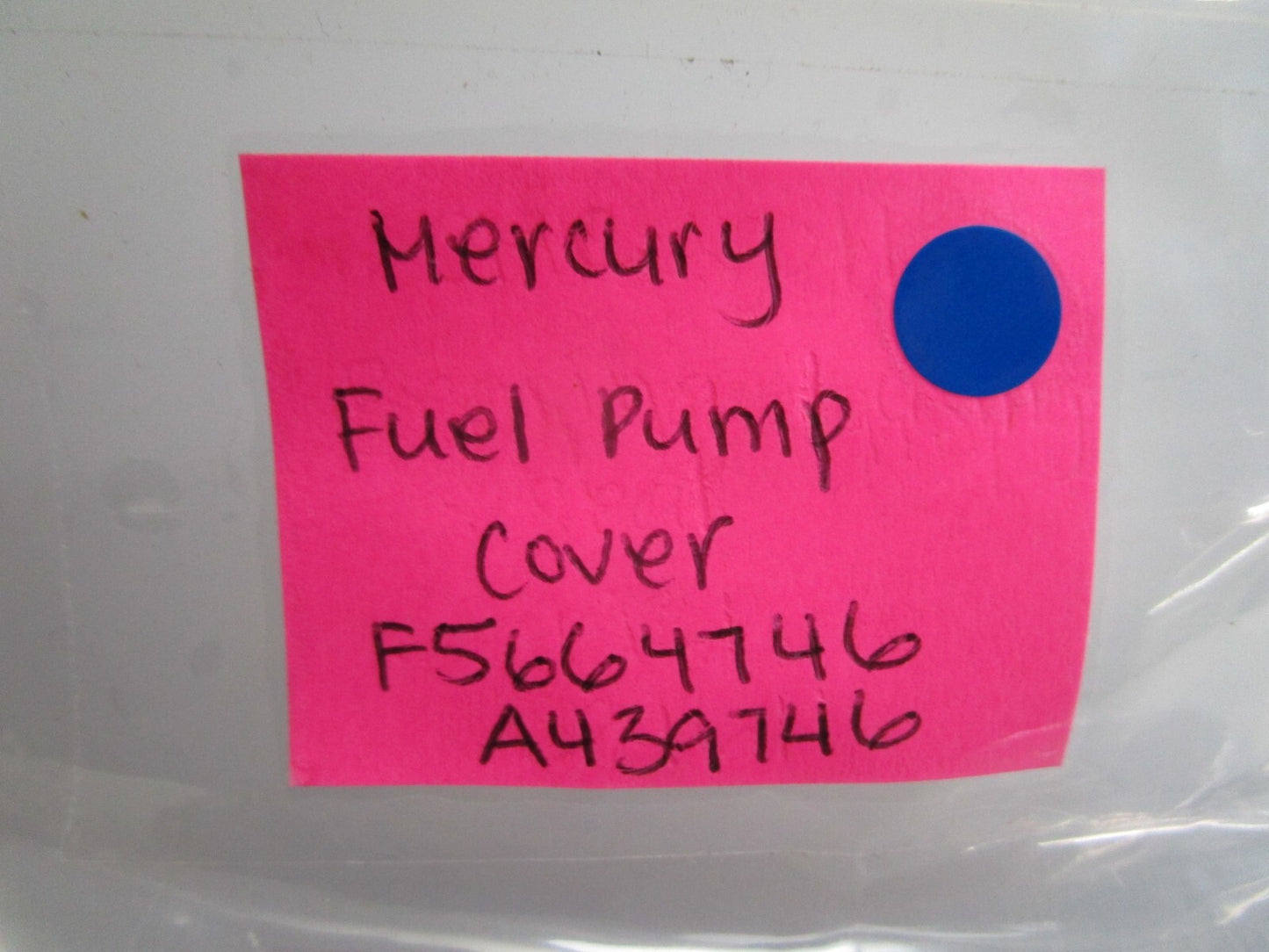 *NEW OEM* 0810 Mercury Quicksilver Fuel Pump Cover F5664746 A439746