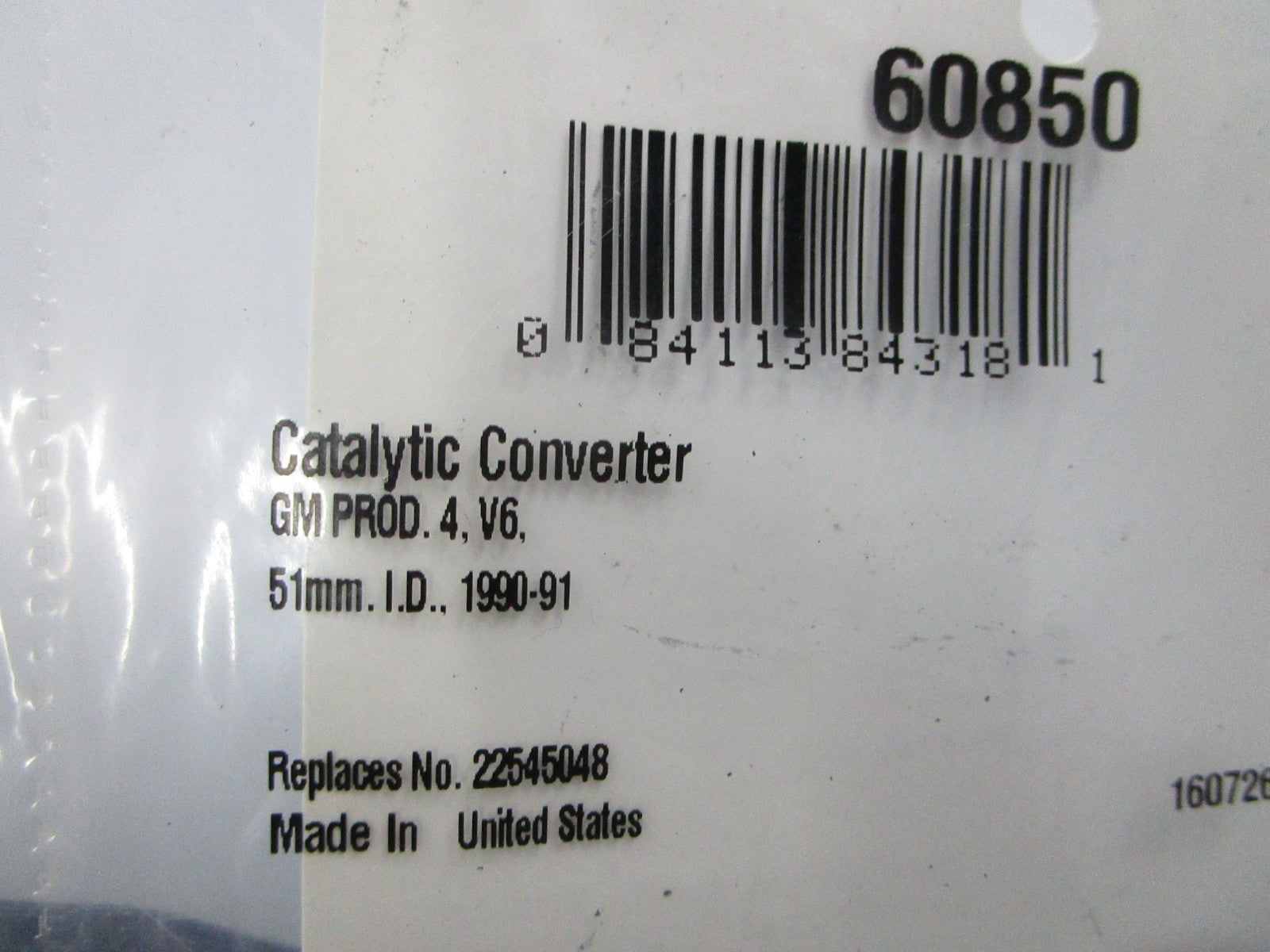 *NEW* 0810 Fel-Pro Gasket 60850