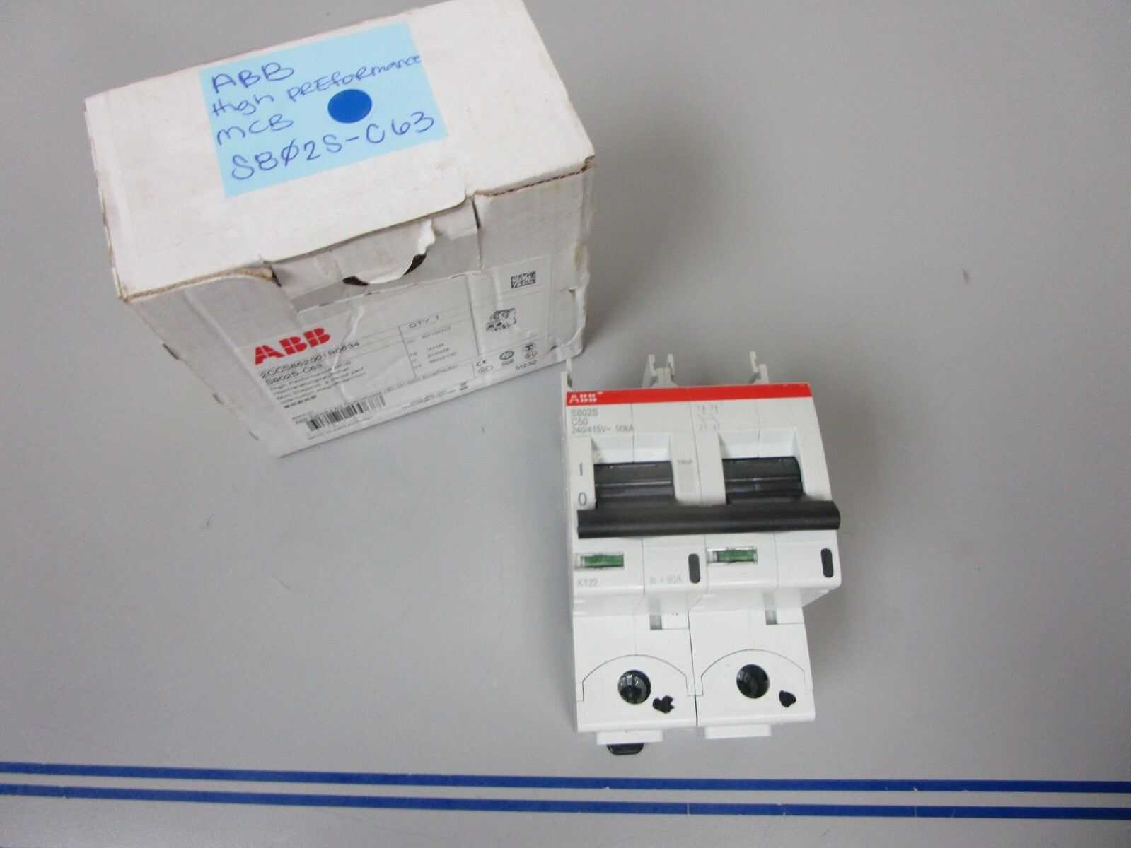 *NEW* 0720 ABB High Performance MCB S802S-C63