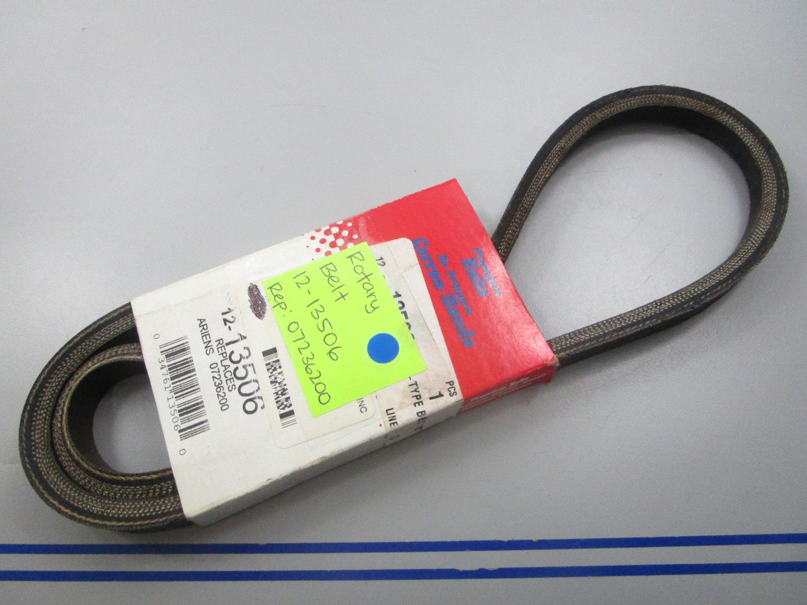 NEW 12-13506 Replaces: 07236200 Rotary Belt 0810