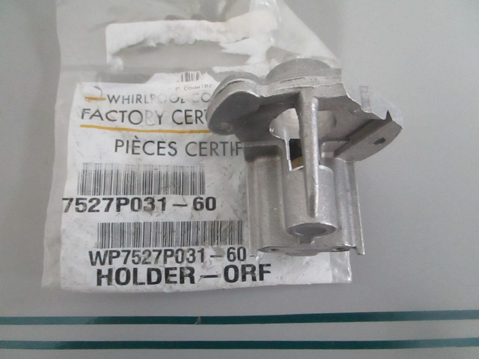 Whirlpool WP7527P031-60 Orifice Holder Gas Range JGD Series NEW OEM 0820