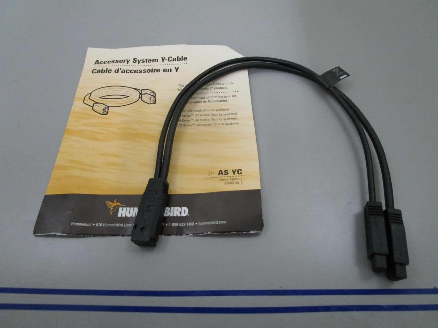 *NEW OEM* 0810 Humminbird Y Cable 720051-1
