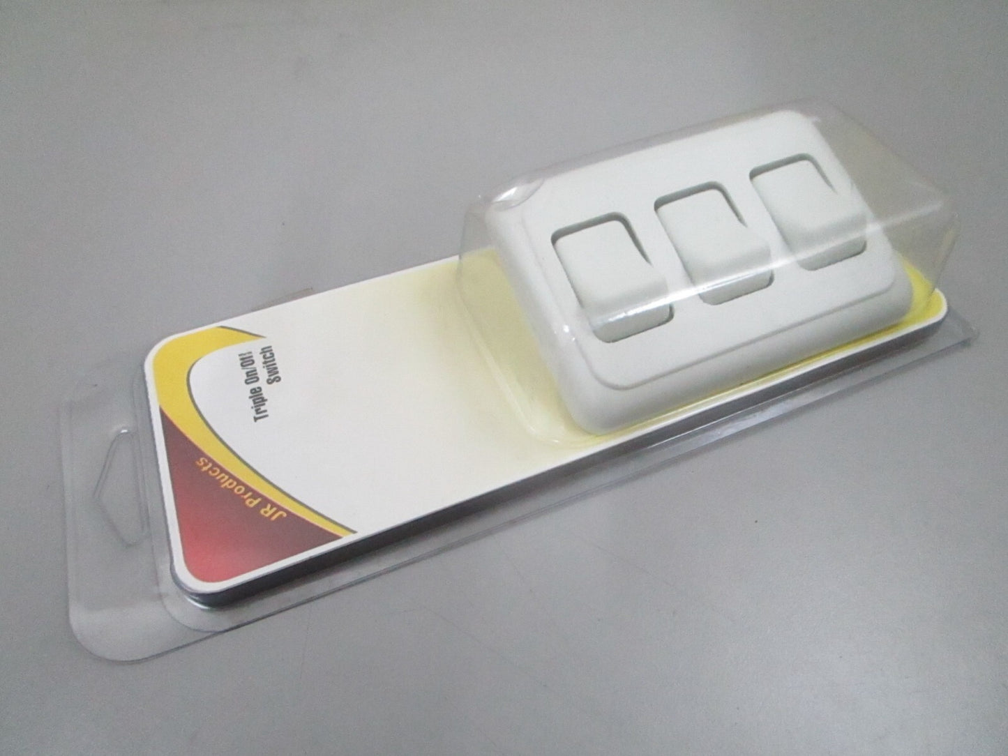 *NEW* 0780 JR Products White Triple On/Off Switch 12025