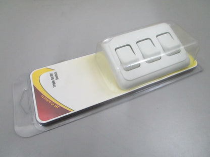 *NEW* 0780 JR Products White Triple On/Off Switch 12025