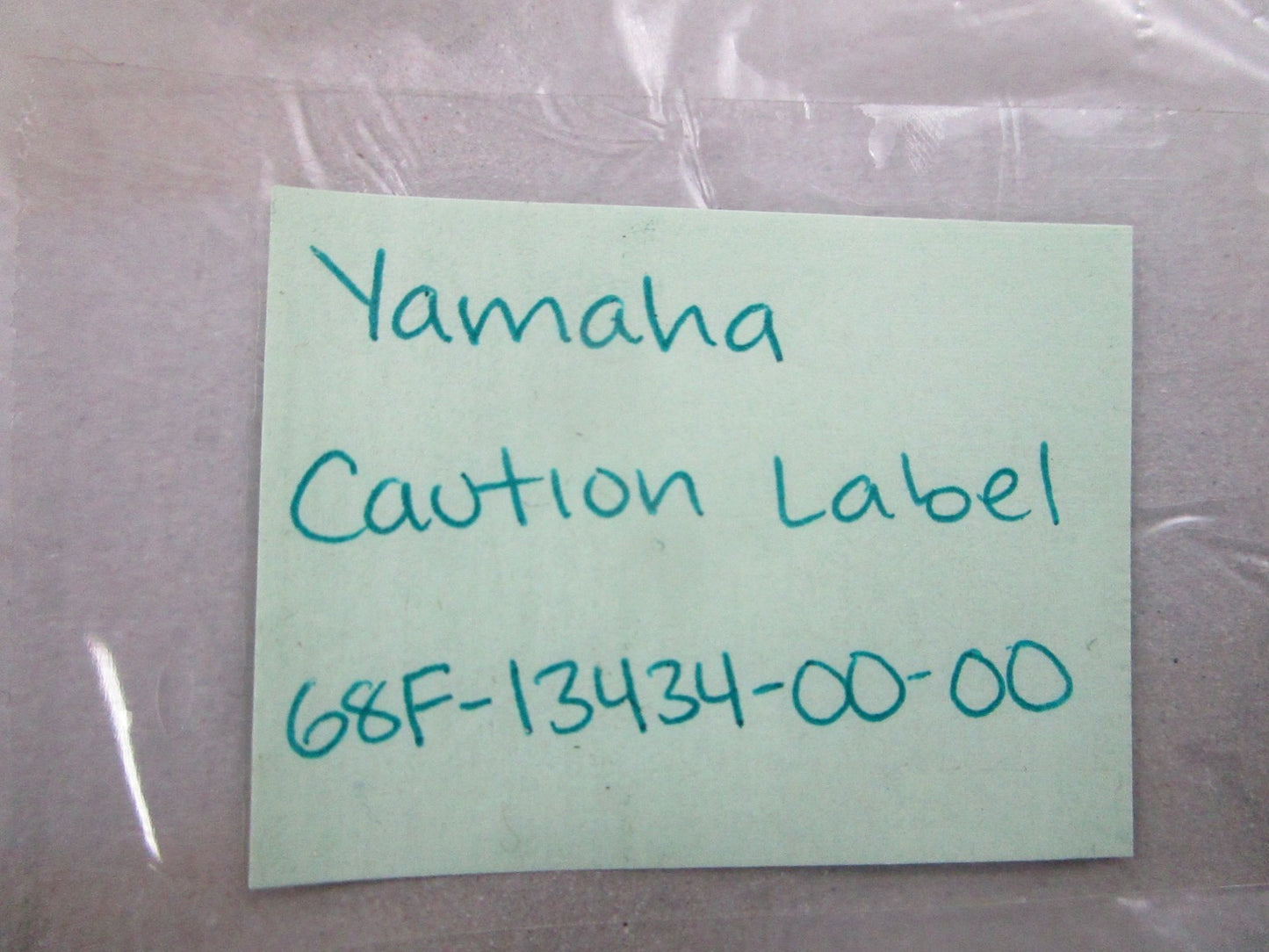 NEW OEM 68F-13434-00-00 Yamaha Caution Label 0810