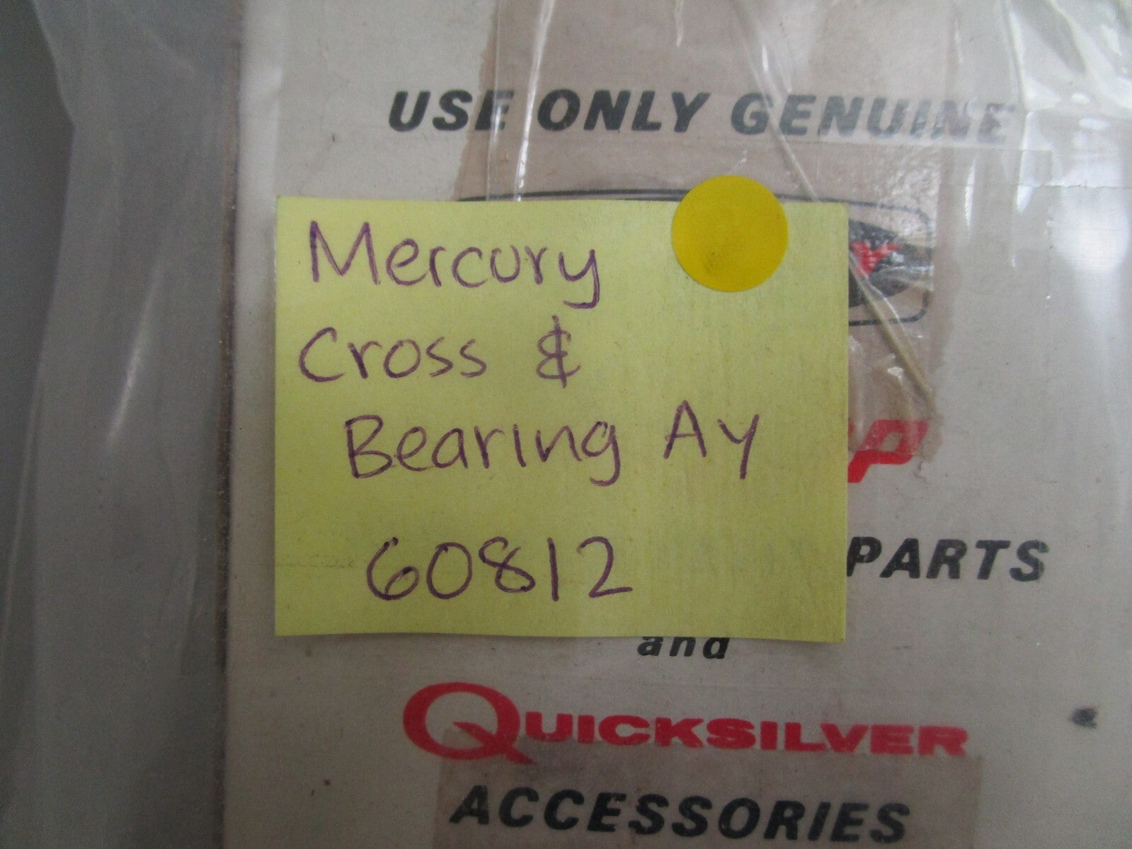 *NEW OEM* 0820 Mercury Quicksilver Cross & Bearing 60812