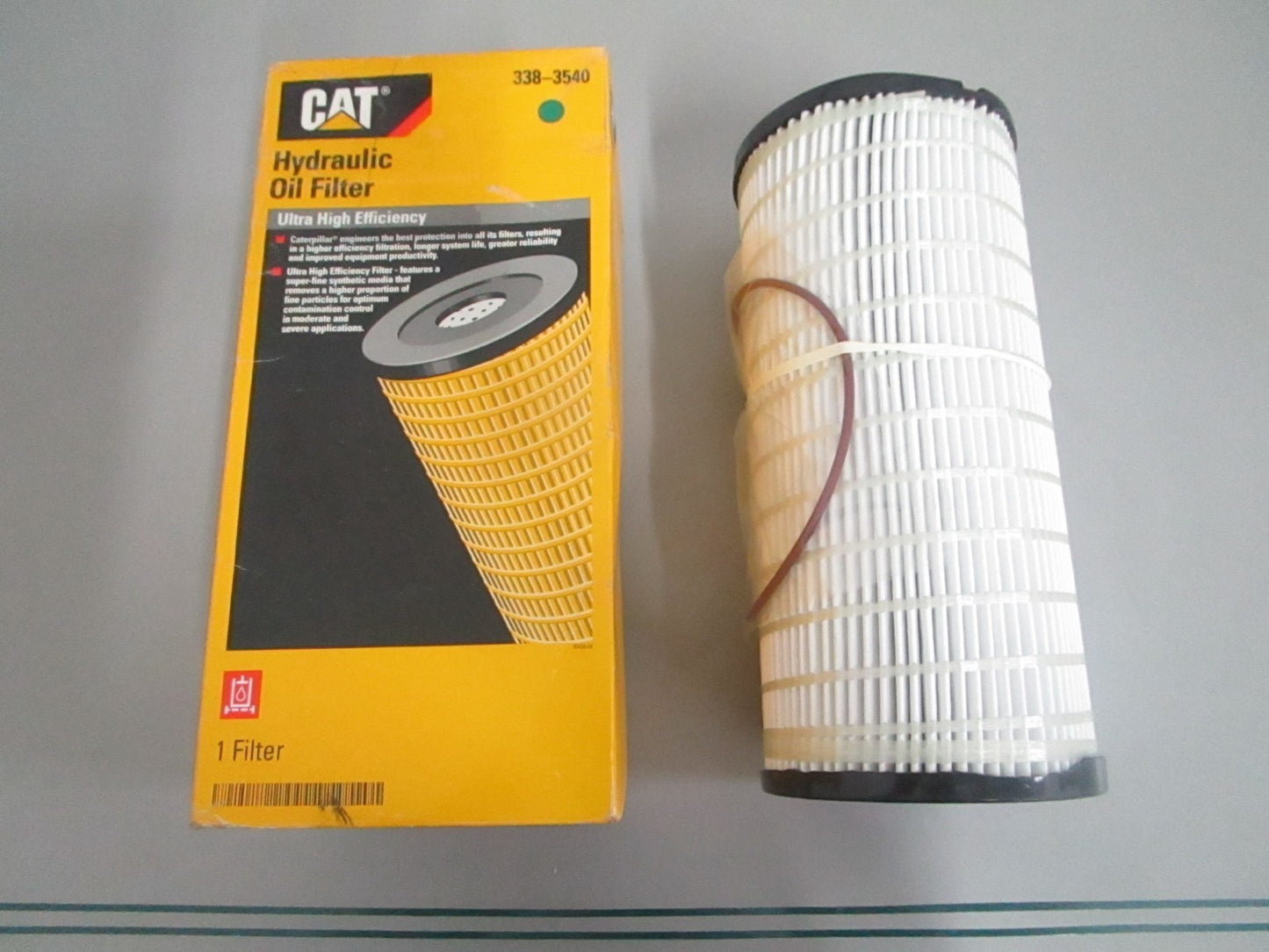 CAT 338-3540 Ultra High Efficiency Hydraulic Oil Filter Heavy Equip NEW OEM 0820