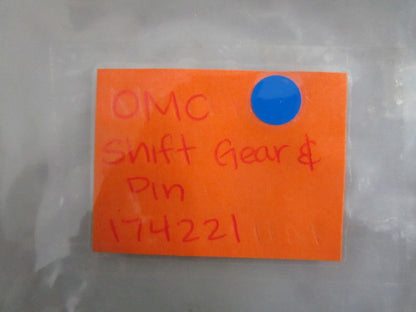 NEW OEM 174221 0174221 OMC Johnson Evinrude Shift Gear & Pin 0820