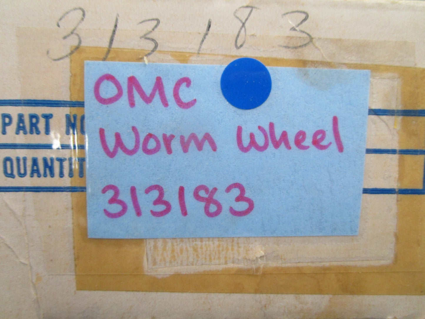 *NEW OEM* 0810 OMC Johnson Evinrude Worm Wheel 313183 0313183