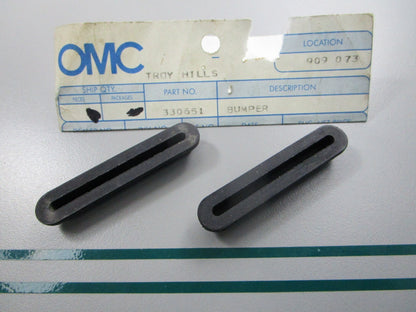 NEW OEM (LOT OF 2) 330651 0330651 OMC Johnson Evinrude Bumper 0810