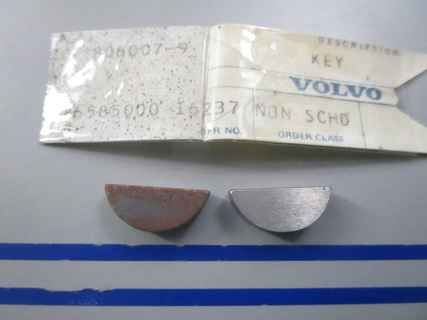 NEW OEM (LOT OF 2) 808007 Volvo Penta Key 0810