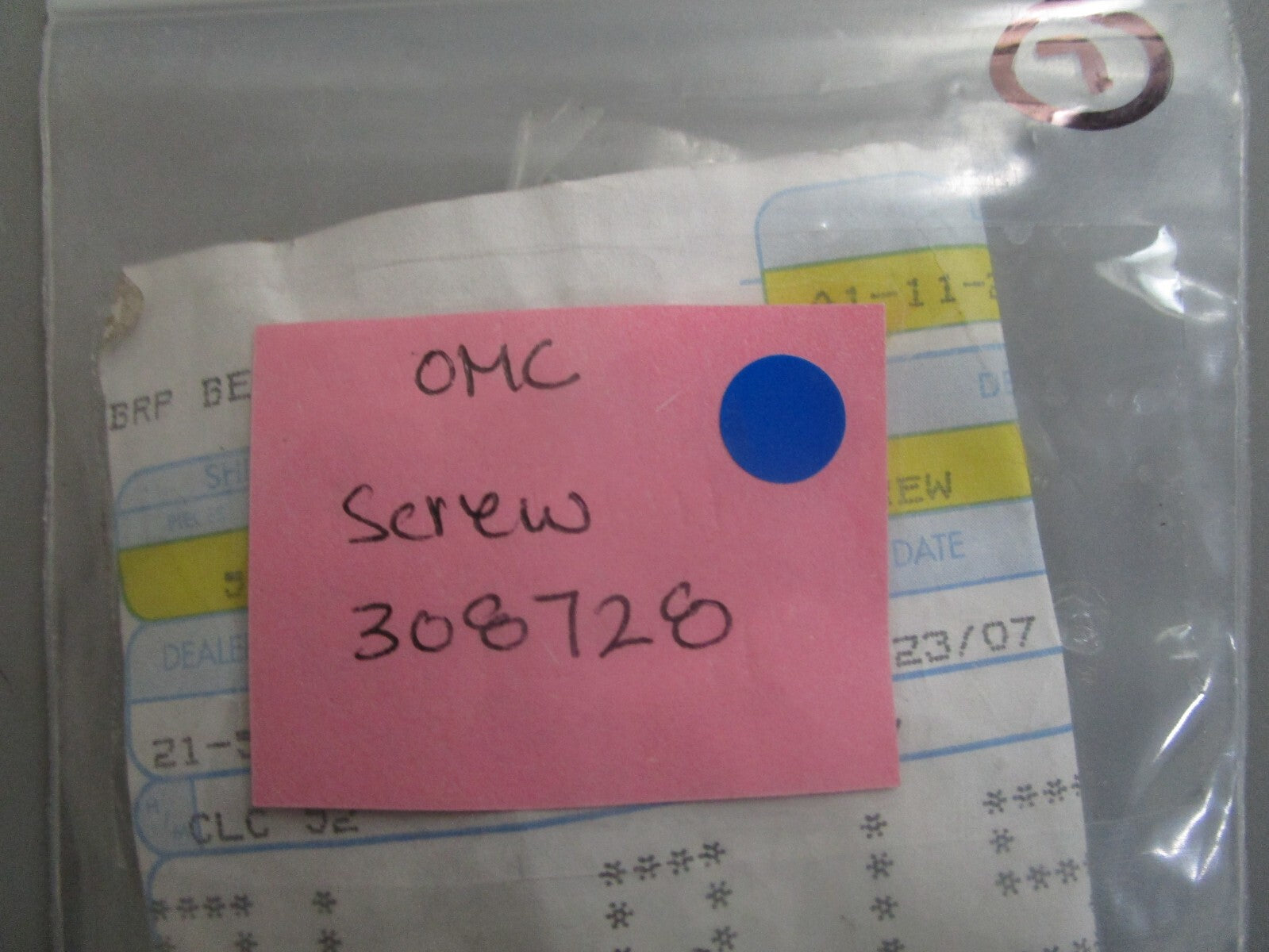 *NEW OEM* 0810 OMC Johnson Evinrude Screw 308728 0308728